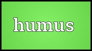 Humus Meaning [upl. by Arndt]