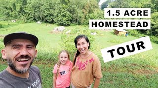 15 Acre Homestead TOUR homesteading family [upl. by Egdirdle]