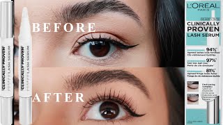 LOreal Clinically Proven Lash Serum 4 Week Review [upl. by Chrysa]