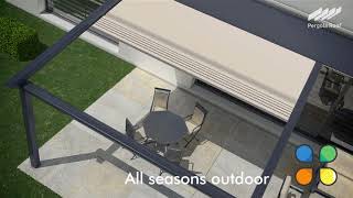 Pergola Roof  Motorized Retractable Awning [upl. by Barclay]