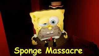 ALL ENDINGS  Sponge Massacre Playthrough Gameplay Horror Game [upl. by Logan704]