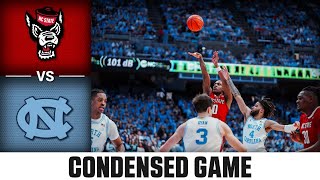 NC State vs North Carolina Condensed Game  202324 ACC Mens Basketball [upl. by Rasure]