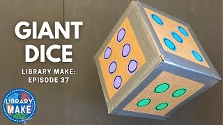 DIY Literacy Giant Dice LIBRARY MAKE [upl. by Odrahcir]