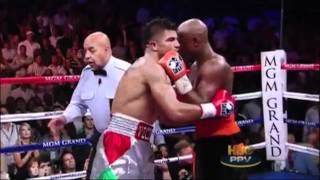 Floyd Mayweather vs Victor Ortiz KO [upl. by Oinotnas]