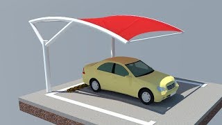 25 Latest Car Parking Sheds Designs [upl. by Atilol]