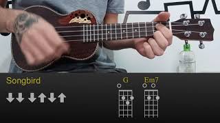 Oasis  Songbird  Easy Ukulele Lesson Tutorial with ChordsTabs and Rhythm [upl. by Lubet]