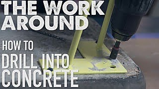 The Work Around How to Drill Into Concrete  HGTV [upl. by Munmro483]