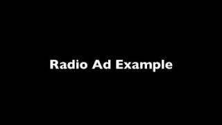 Radio Ad Example [upl. by Alben148]