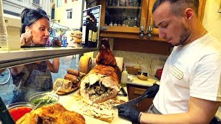 Italy Street Food Florence Pork 🇮🇹 [upl. by Cecilio]