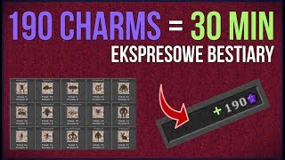 Tibia 190 Charms w 30 Minut  Tibia Bestiary [upl. by Arutnev905]