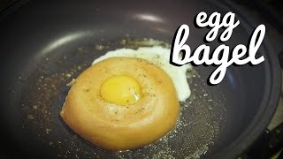 HEALTHY BREAKFASTS  Egg Cooked In a Bagel [upl. by Yelena]