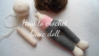 HOW TO CROCHET BASIC DOLL [upl. by Nilesoj]