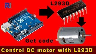 Introduction to L293D and Controlling DC Motor no stepper [upl. by Htezzil]