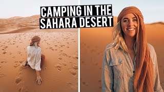 Best way to Experience the Sahara Desert  Camping in Merzouga Morocco [upl. by Cower]