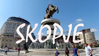 A TOUR OF SKOPJE  The Capital Of North Macedonia [upl. by Piefer]