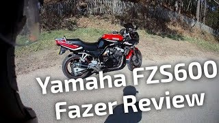 Yamaha FZS600 Fazer Review  TheRhythmicBiker [upl. by Ididn]