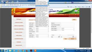 ETENDER 1 How to find or search online govt tender on eprocuregovin [upl. by Moncear784]