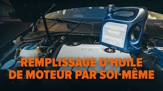 Comment remplir l’huile moteur de la voiture  Les conseils dAUTODOC [upl. by Nirrad483]