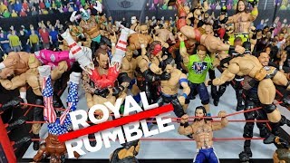 WWE ROYAL RUMBLE ACTION FIGURE MATCH 2020 [upl. by Oatis]