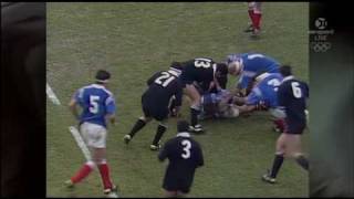 1994 France vs New Zealand  Try from the End of the World [upl. by Teerell582]