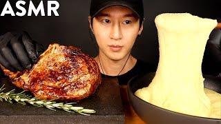 ASMR RIBEYE STEAK amp STRETCHY CHEESE MUKBANG No Talking COOKING amp EATING SOUNDS  Zach Choi ASMR [upl. by Yevreh]