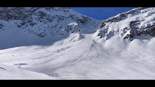 Langer Zug  one of the steepest slopes in the world Lech Am Arlberg [upl. by Hackney140]