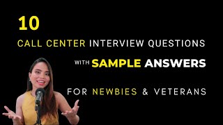 Call Center Interview Questions and Answers for Beginners [upl. by Rind829]