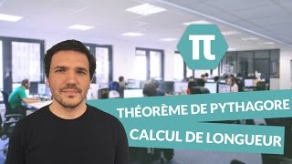 Théorème de Pythagore  Calcul de longueur [upl. by Anaibaf]