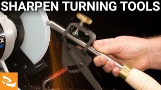 How to Sharpen Traditional Woodturning Tools on a Bench Grinder [upl. by Idnal214]