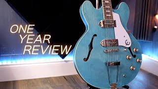 Epiphone Casino Worn One Year Review [upl. by Ueihtam426]