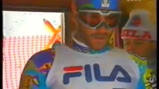 Alberto Tomba wins slalom Sestrieres 1991 [upl. by Ha]