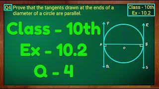 Class  10 Ex  102 Q4 Maths Cirlces NCERT CBSE [upl. by Enitsirk]