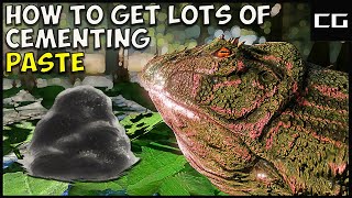 Ark Survival Evolved  How to Get a Lot of Cementing Paste Easy [upl. by Edythe]