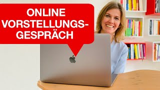 OnlineVorstellungsgespräch I So überzeugst du im Videointerview  Nicole Krieger [upl. by Honna]