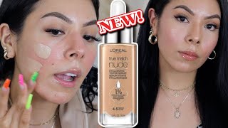 🚨NEW LOreal True Match Hyaluronic Tinted Serum WEAT TEST amp REVIEW WORTH THE BUY OR NAW [upl. by Yrok]