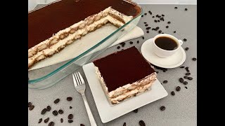 TIRAMISU RECIPE WITHOUT EGGS EASY TIRAMISU RECIPE [upl. by Asyle]