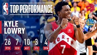 Kyle Lowry Goes For 26 amp 10 In Game 6  2019 NBA Finals [upl. by Sueahccaz]