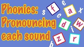 English Letter Pronunciation  Phonics [upl. by Eannyl]