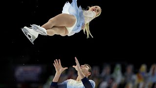 Knierim and Fraziers monster free skate takes US Nationals by storm  NBC Sports [upl. by Enylrac]