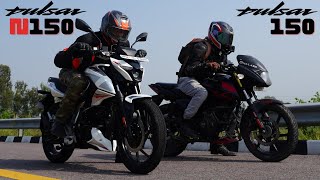 New Pulsar N150 vs Old Pulsar 150 Drag Race [upl. by Orling]