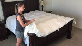 How To Put A Duvet Cover On Easily [upl. by Ahsilram276]