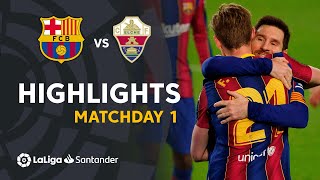 Highlights FC Barcelona vs Elche CF 30 [upl. by Dry]