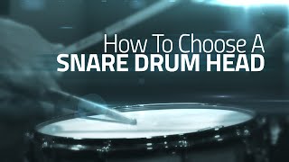 How To Choose A Snare Drum Head  Drumeo [upl. by Samale]