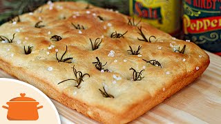 Como Fazer Focaccia  Receita de Pão Fácil e Delicioso [upl. by Gelasias]