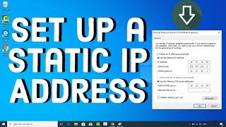 How to Assign a Static IP Address in Windows 10 [upl. by Diann]