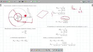 Resistência térmica a condução em coordenadas cilindricas [upl. by Irovi]