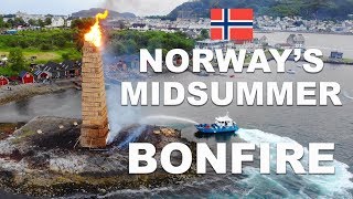 Norways Midsummer Bonfire Alesunds Midsummer Festival [upl. by Joela772]