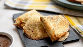 Easy Keto Crepes Recipe Only 5 Ingredients [upl. by Sinnelg589]