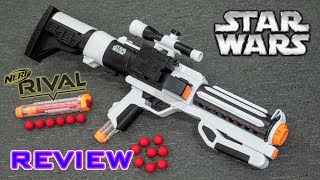 REVIEW Nerf Rival Star Wars Stormtrooper Blaster  Full Size Replica [upl. by Ovid]