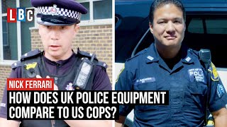 How does UK Police Equipment compare to US Cops  LBC [upl. by Aliac]